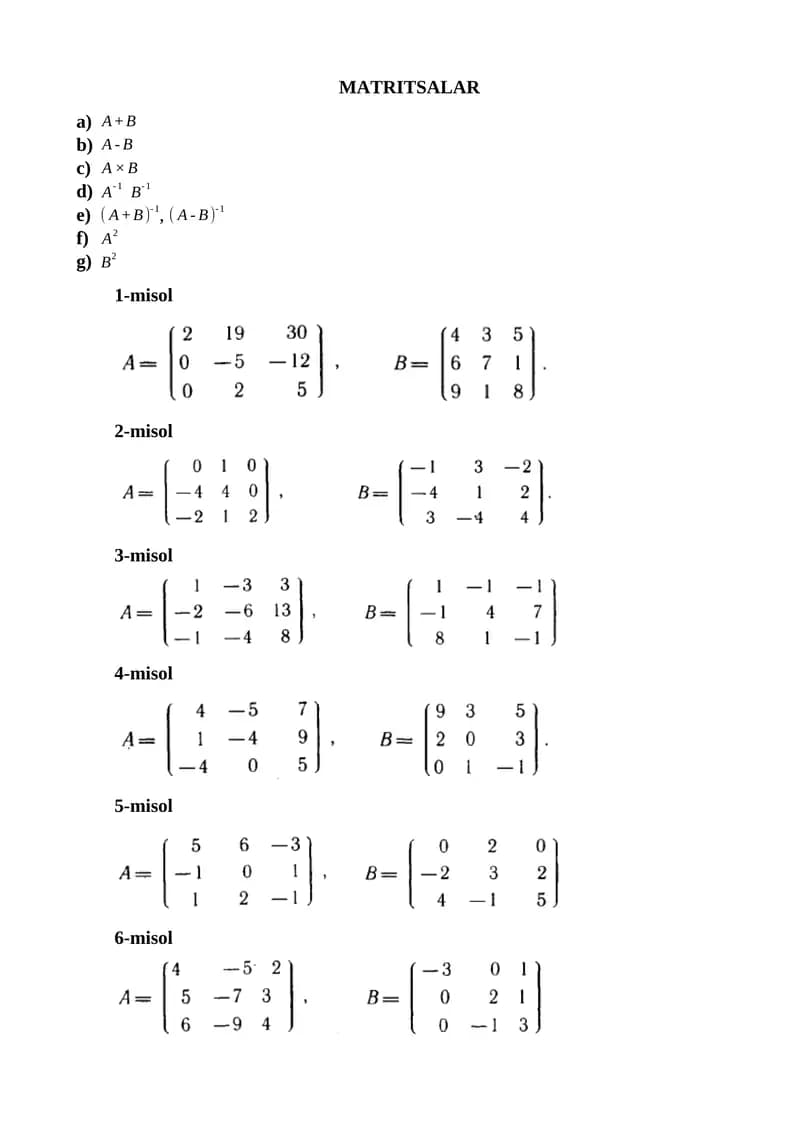 MATRITSALAR