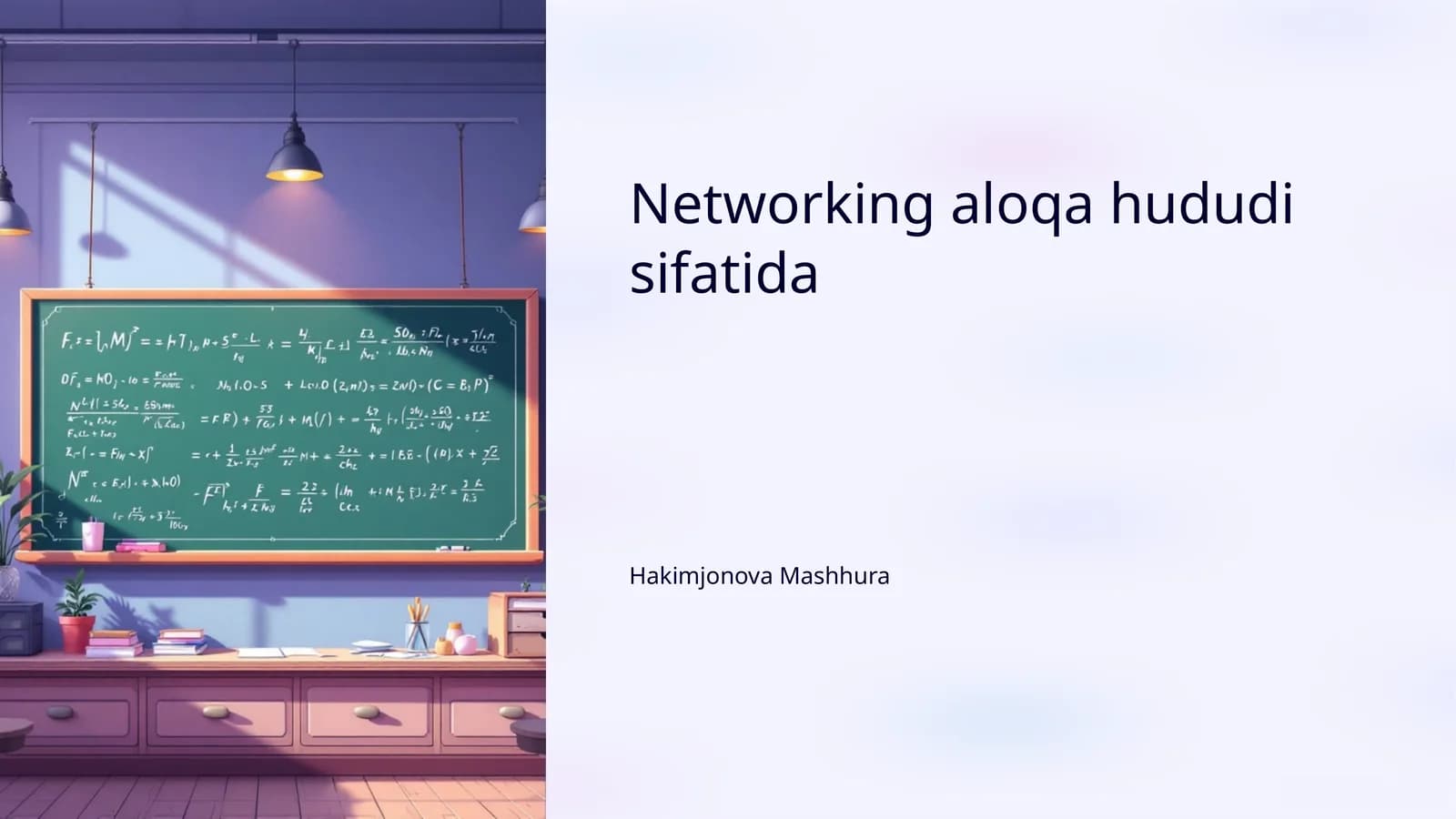 Networking aloqa hududi sifatida