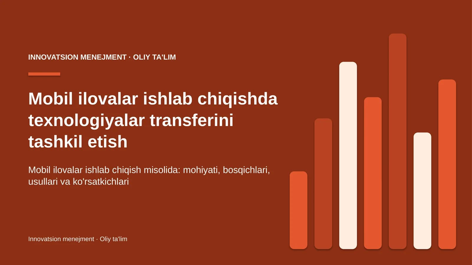 mobil ilovalar ishlab chiqishda texnologiyalar transferini tashkil etish 1296
