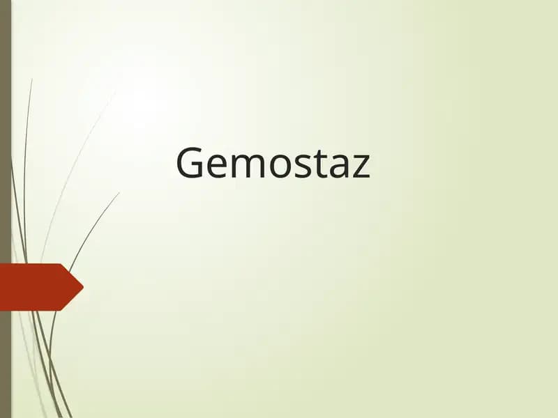 Gemostaz