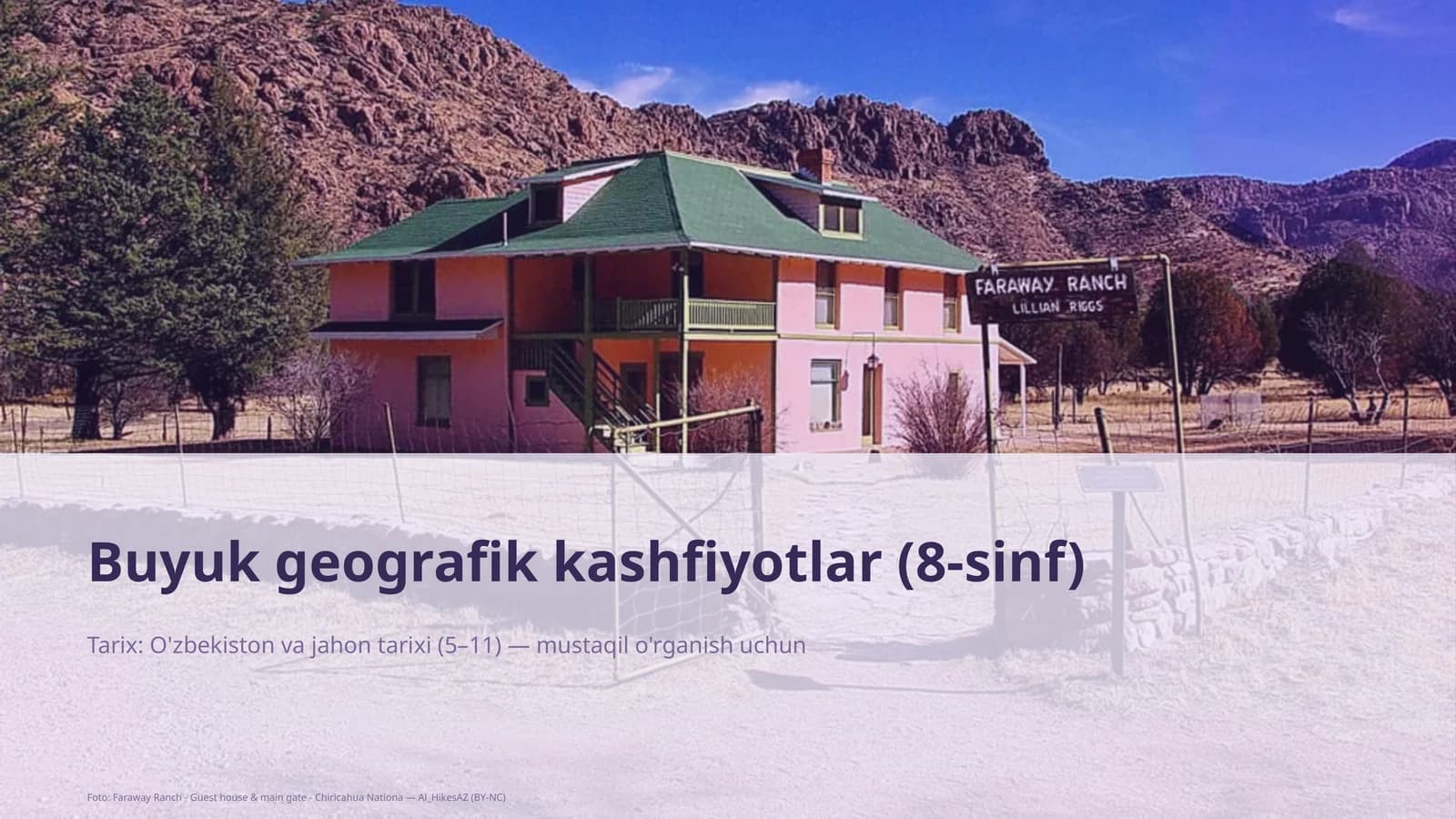 Buyuk geografik kashfiyotlar (8-sinf)