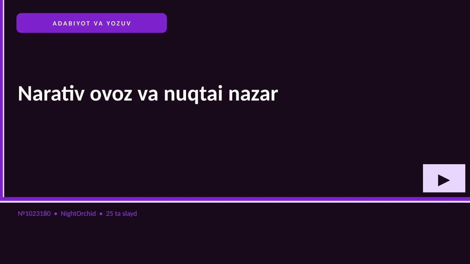 ADABIYOT VA YOZUV