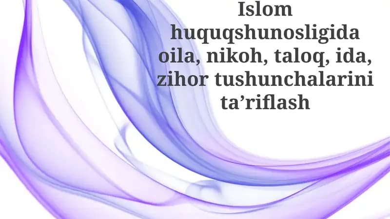 Idadan Islom Huquqida