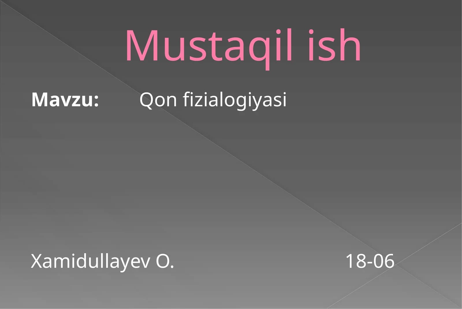 Qon fizialogiyasi