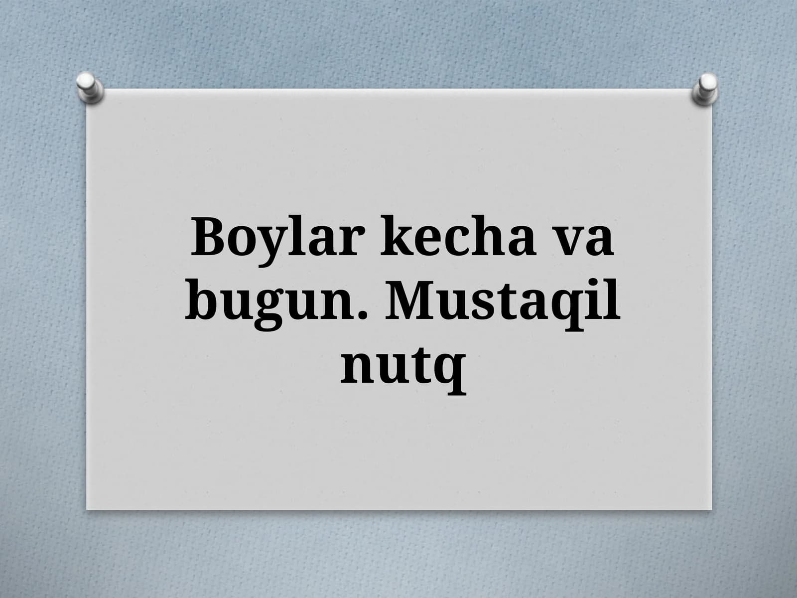 Mustaqil nutq