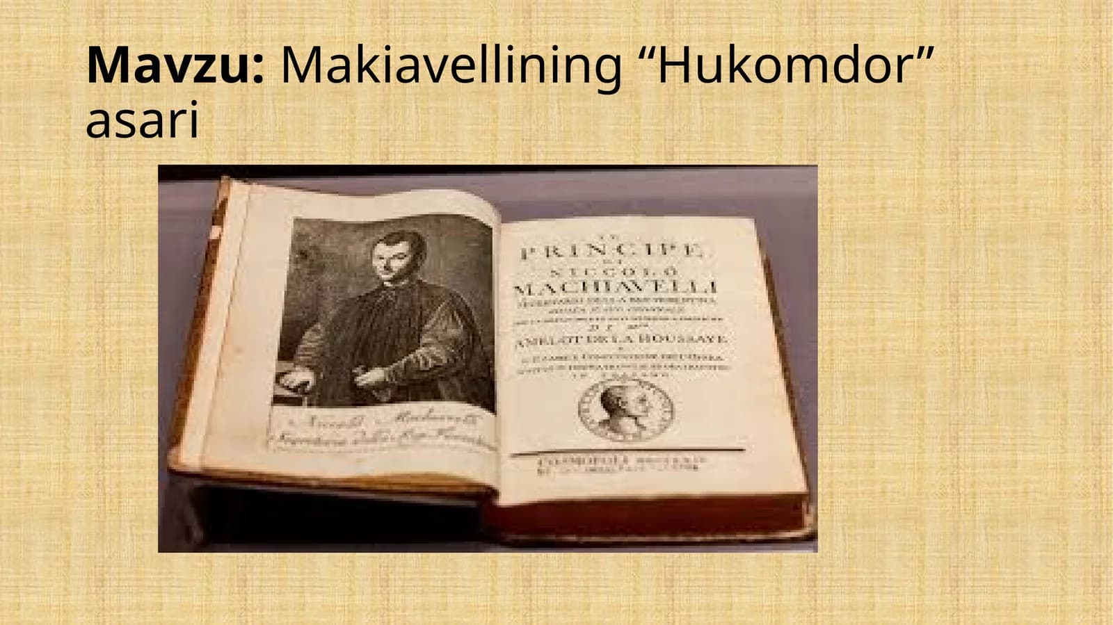 Makiavellining “Hukomdor” asari