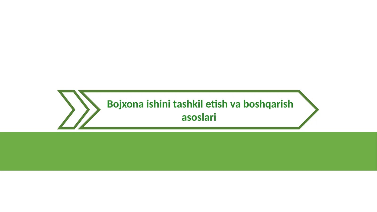 Bojxona ishini tashkil etish va boshqarish asoslari