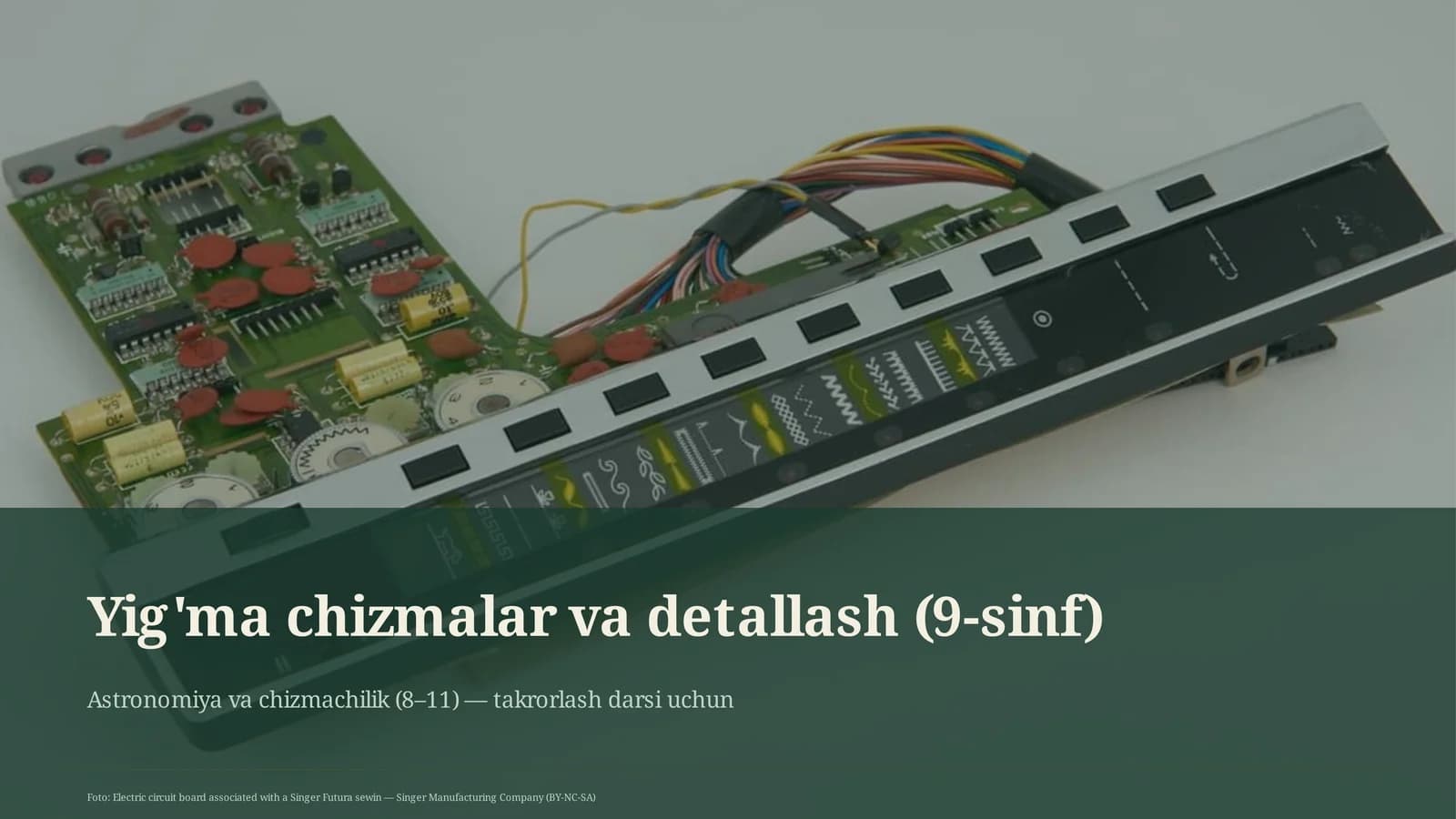 Yig'ma chizmalar va detallash (9-sinf)