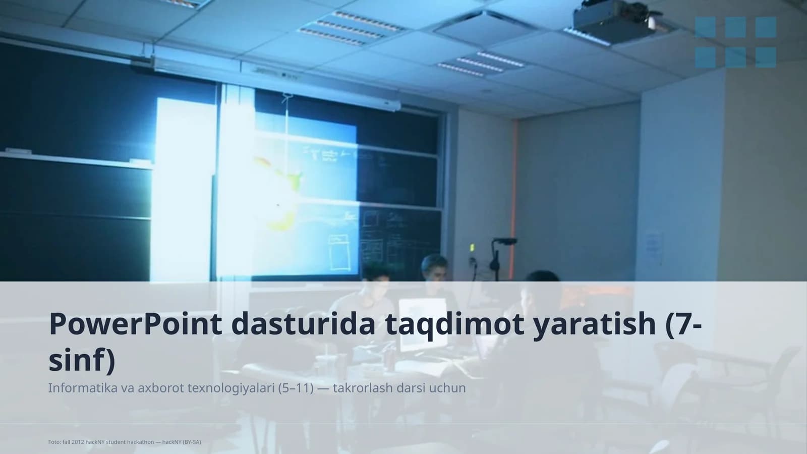 PowerPoint dasturida taqdimot yaratish (7-sinf)
