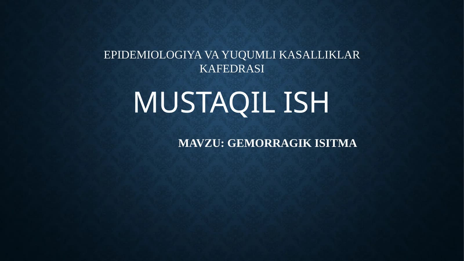 GEMORRAGIK ISITMA