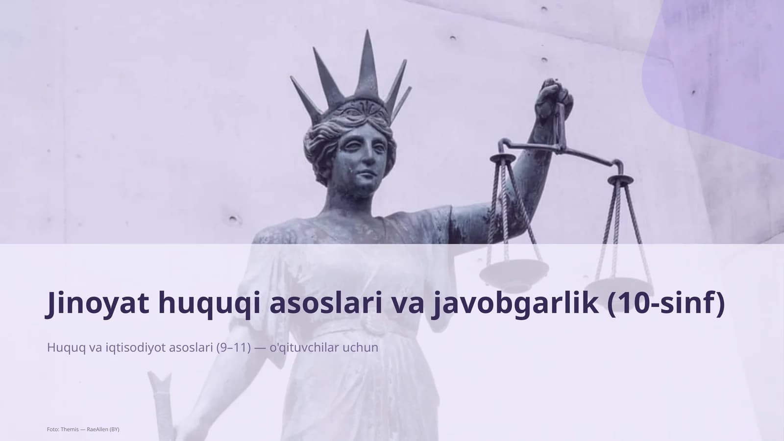 Huquq va iqtisodiyot asoslari (9–11)