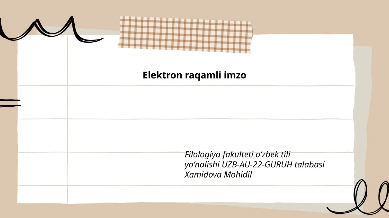 Elektron raqamli imzo
