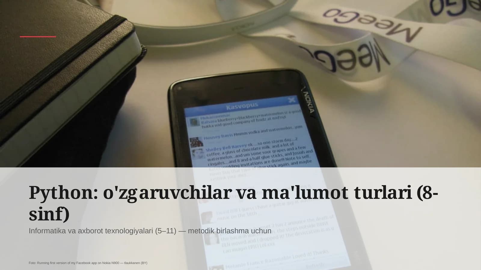 Informatika va axborot texnologiyalari (5–11) — metodik birlashma uchun