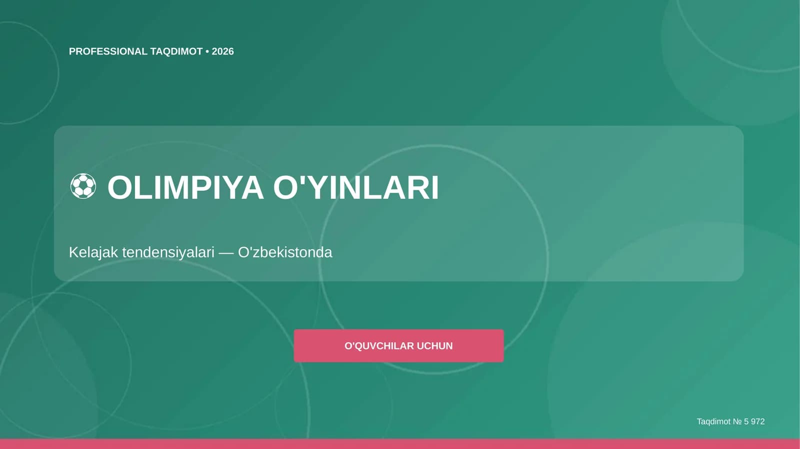 Olimpiya o'yinlari: kelajak tendensiyalari