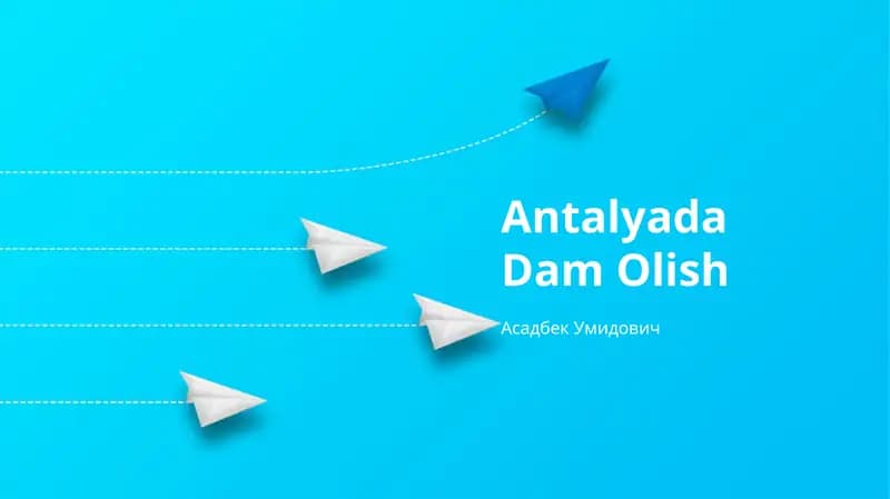 Antalyada Dam Olish