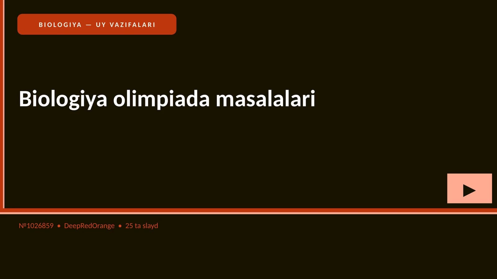 Biologiya olimpiada masalalari