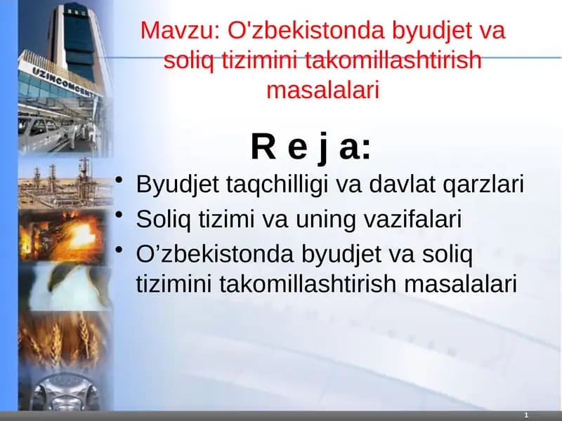 Byudjet taqchilligi va davlat qarzlari