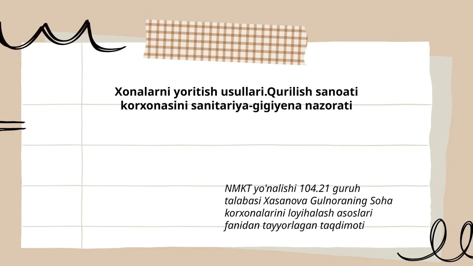 Soha korxonalarini loyihalash asoslari