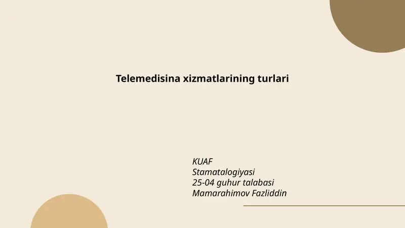 Real-vaqt video konsultatsiyalar (telekonsultatsiya)