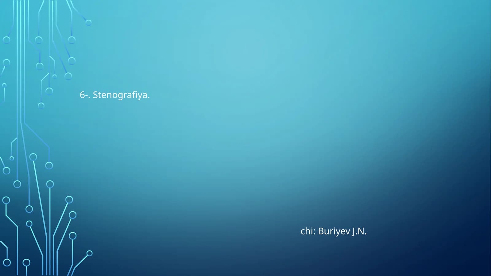 Stenografiya