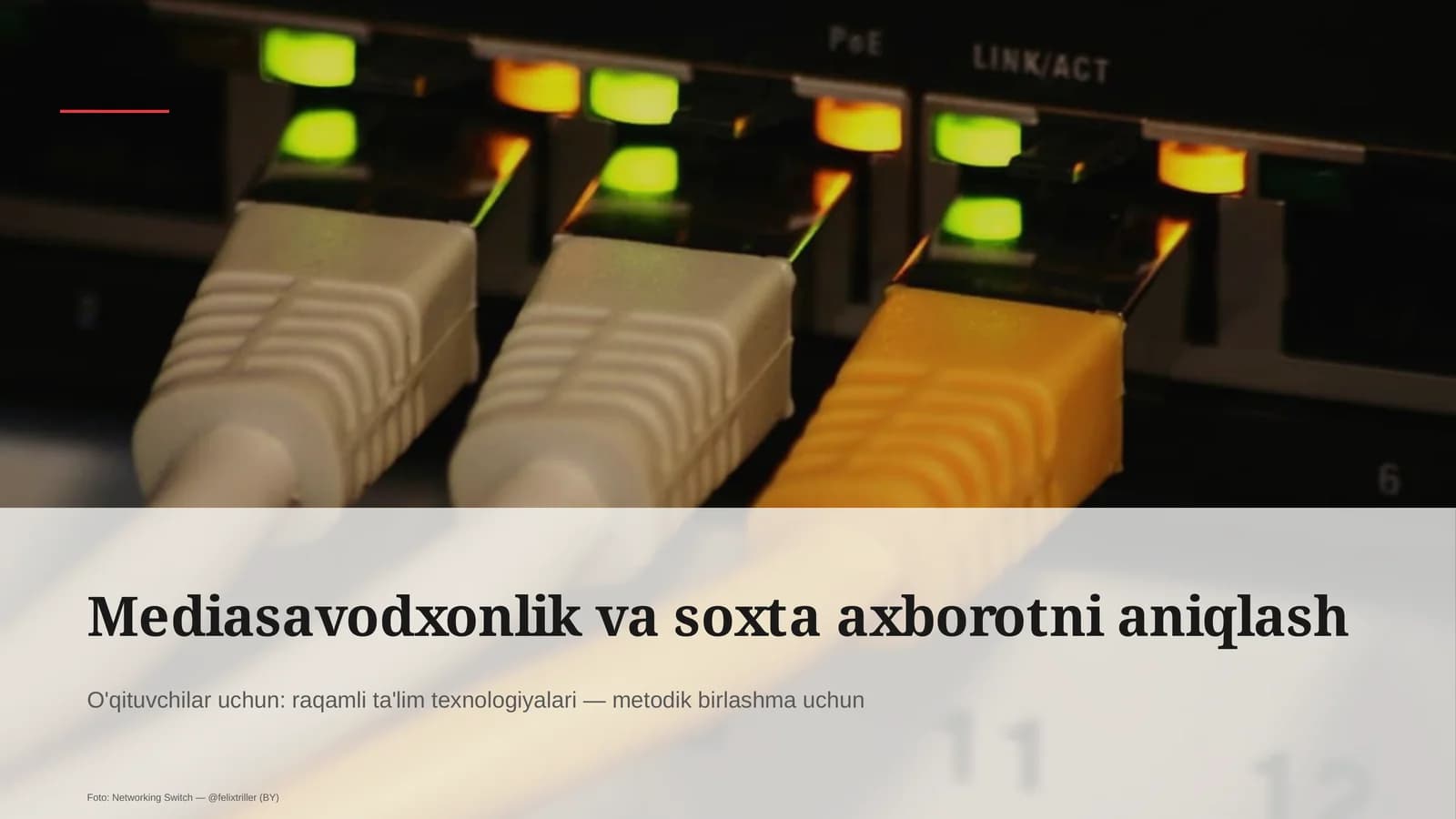 Mediasavodxonlik va soxta axborotni aniqlash
