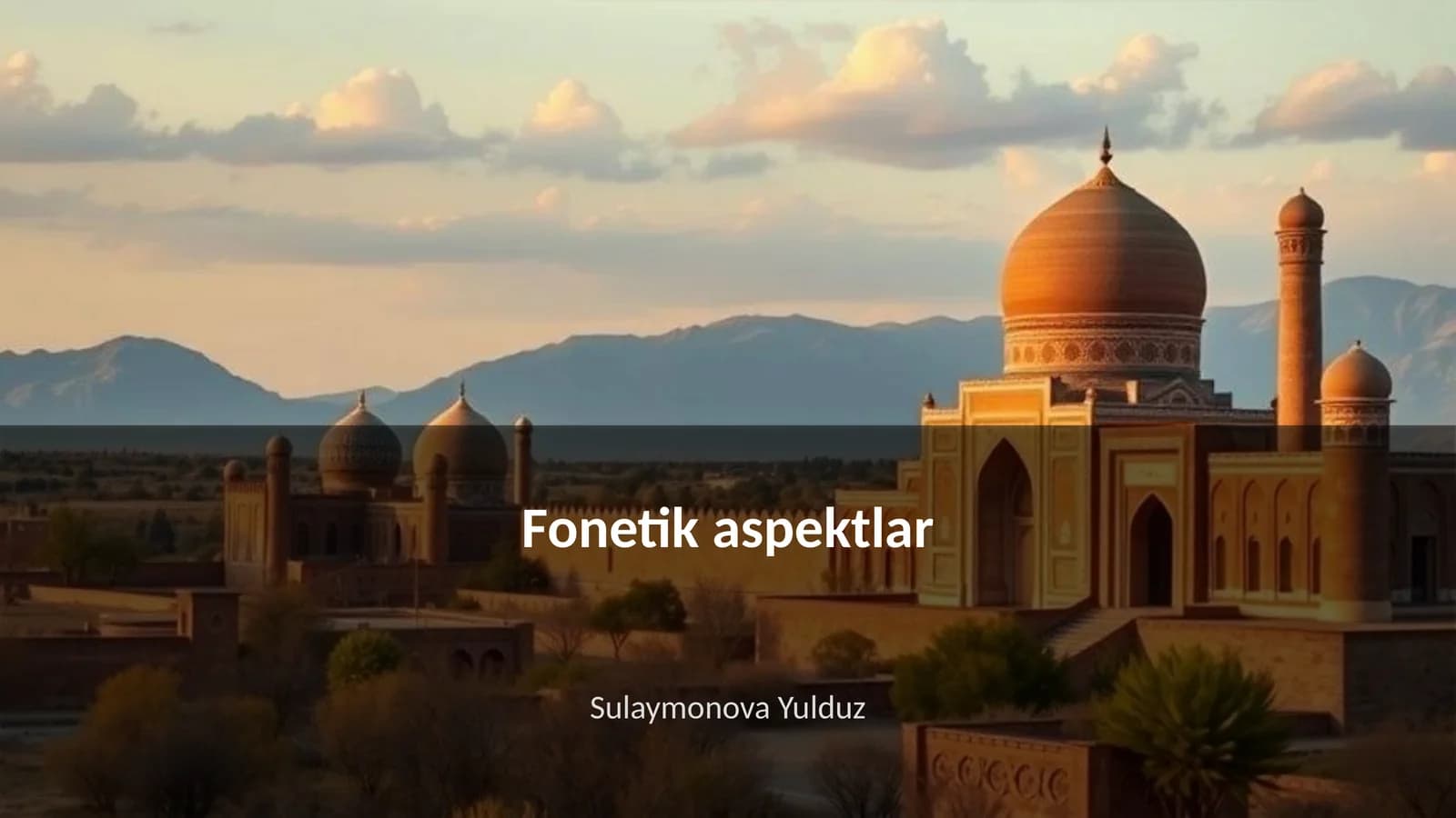 Fonetik aspektlar