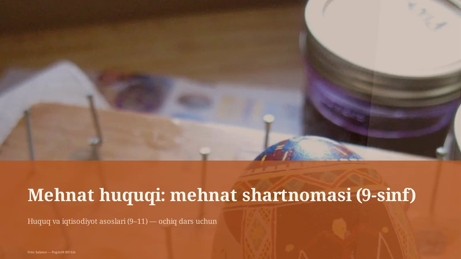 Mehnat huquqi: mehnat shartnomasi (9-sinf)
