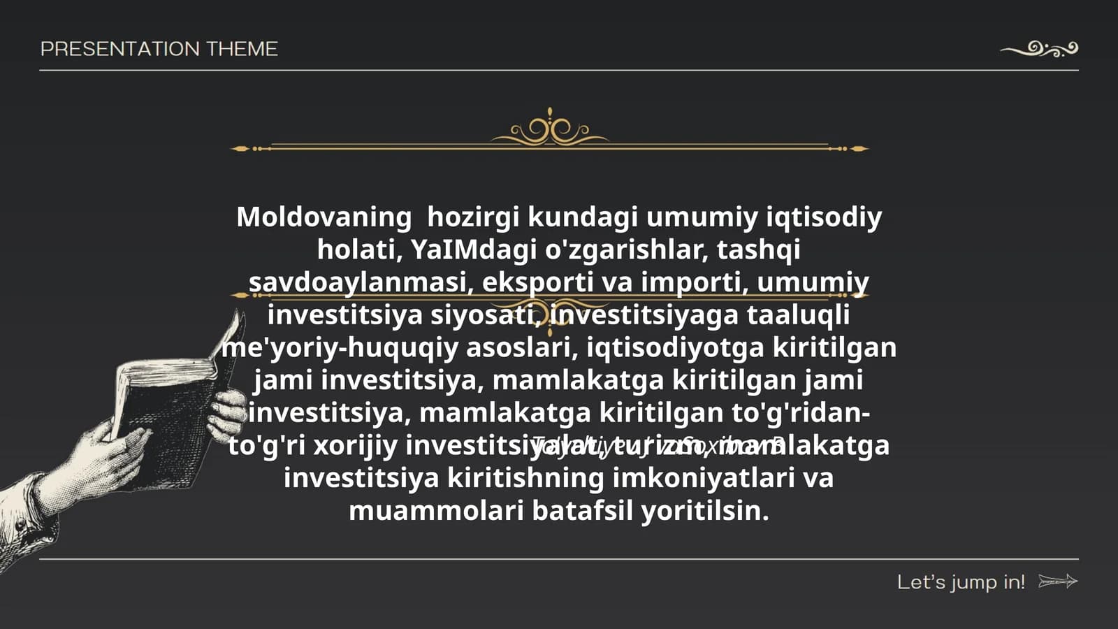 Moldovaning hozirgi kundagi umumiy iqtisodiy holati