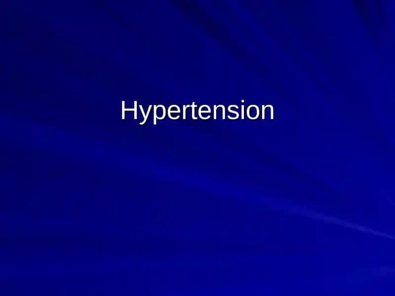 Hypertension