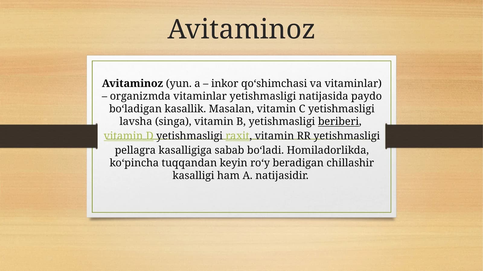 Avitaminoz