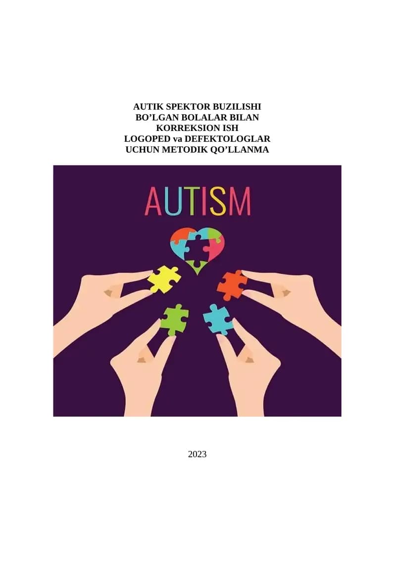 AUTIK SPEKTOR BUZILISHI