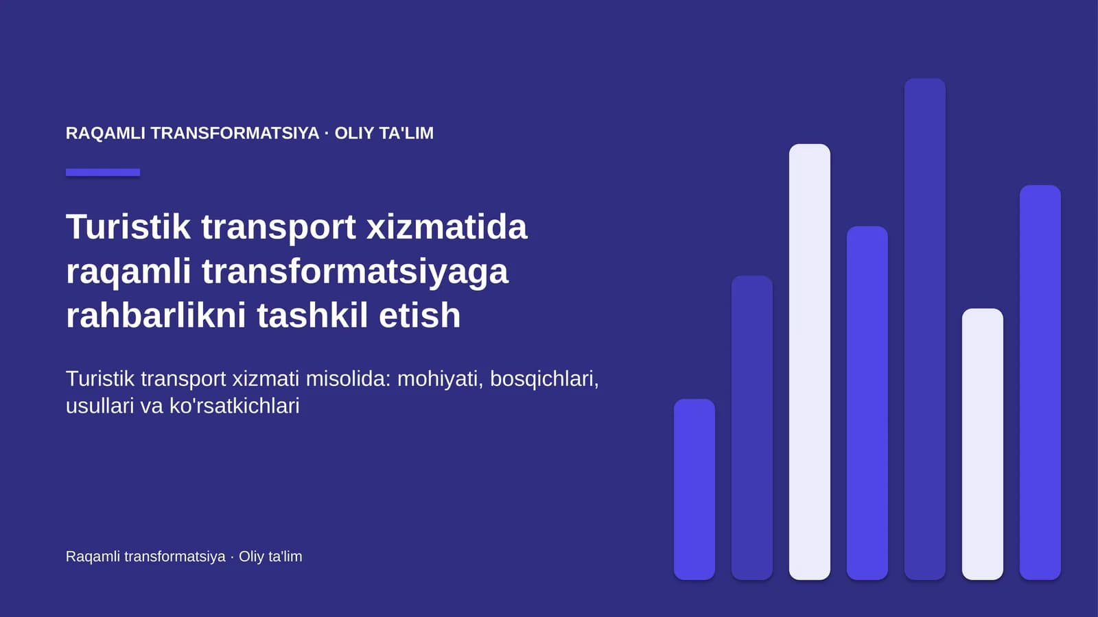 turistik transport xizmatida raqamli transformatsiyaga rahbarlikni tashkil etish 8660