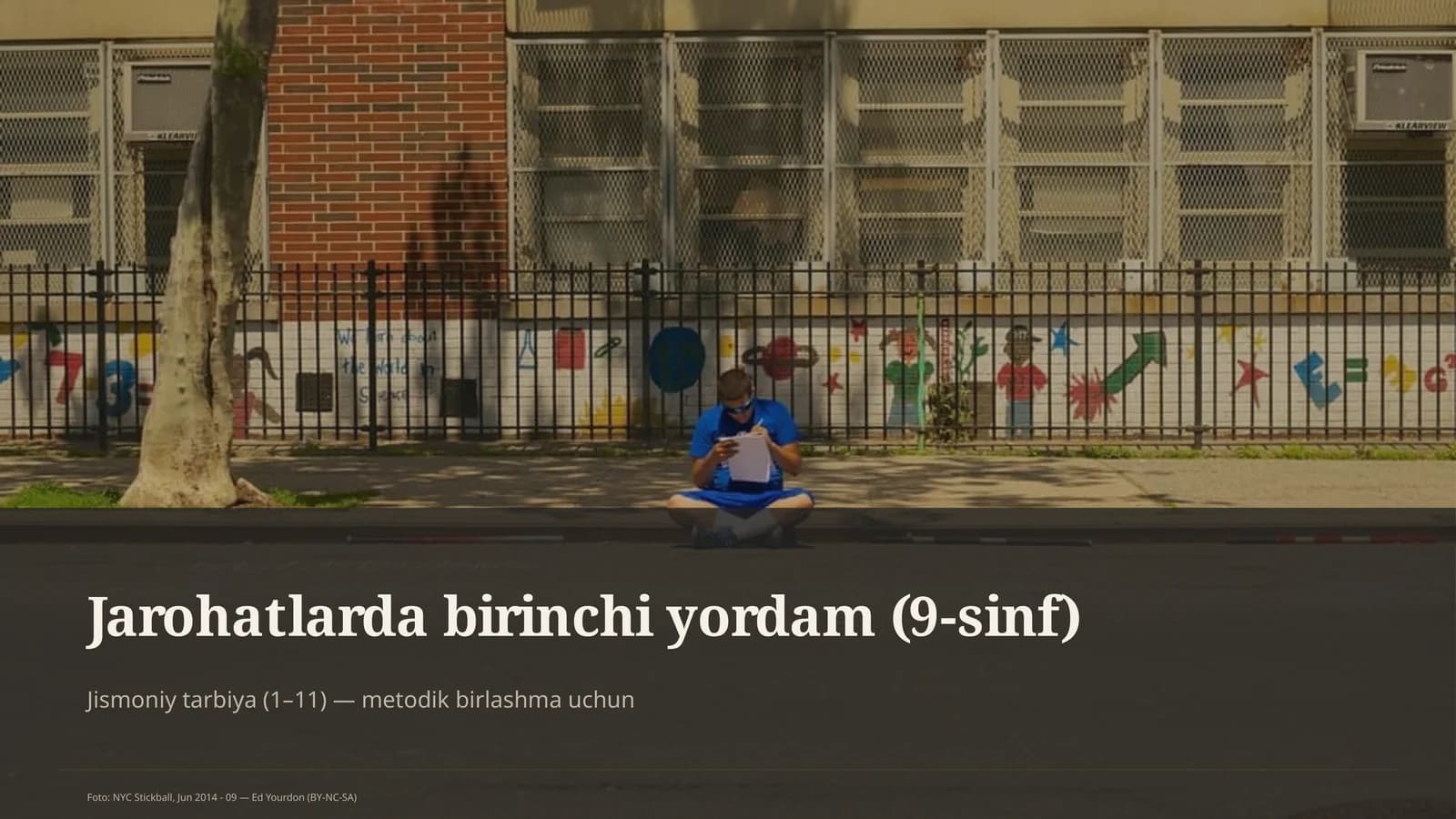 Jarohatlarda birinchi yordam (9-sinf)