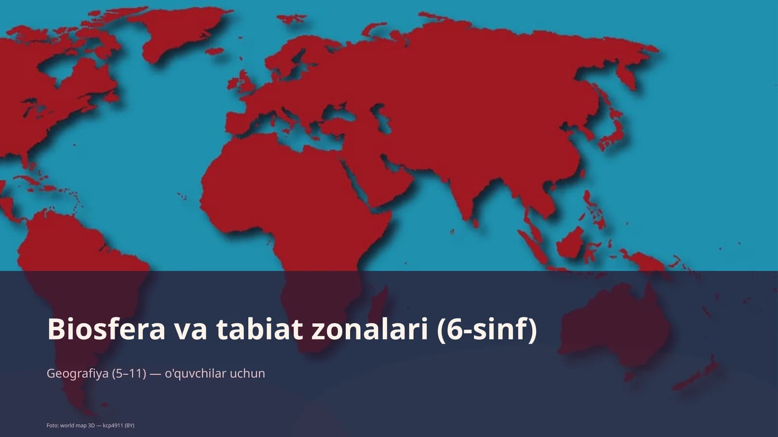 Biosfera va tabiat zonalari (6-sinf)