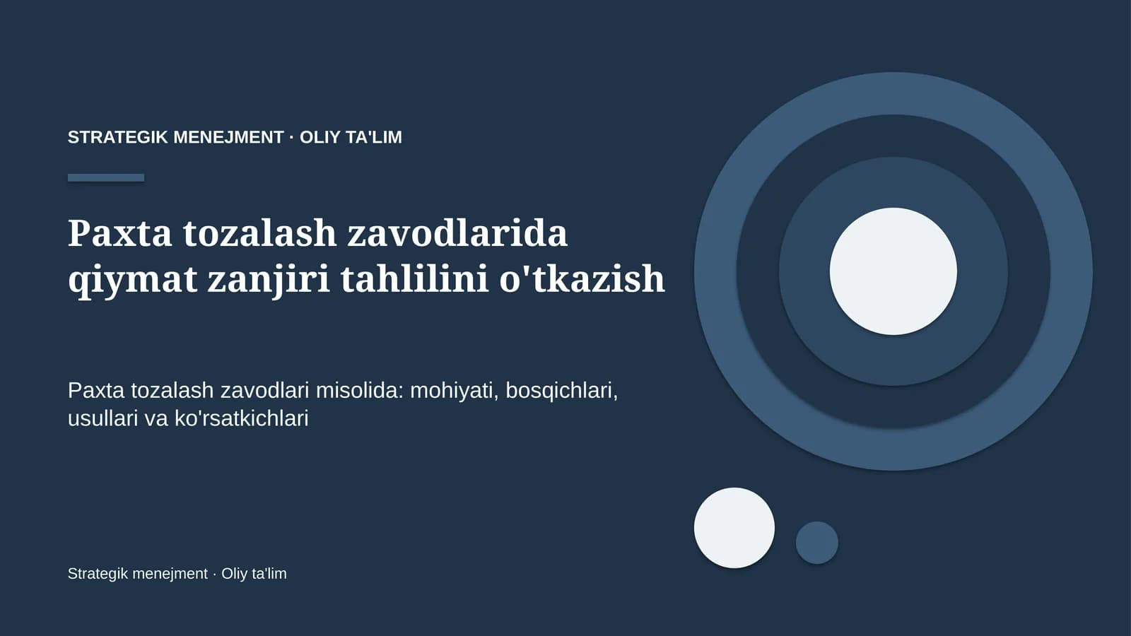 paxta tozalash zavodlarida qiymat zanjiri tahlilini o'tkazish 3220
