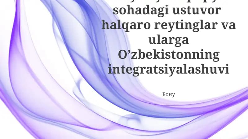 Inson Huquqlari va Erkinlik Ko'rsatkichlari