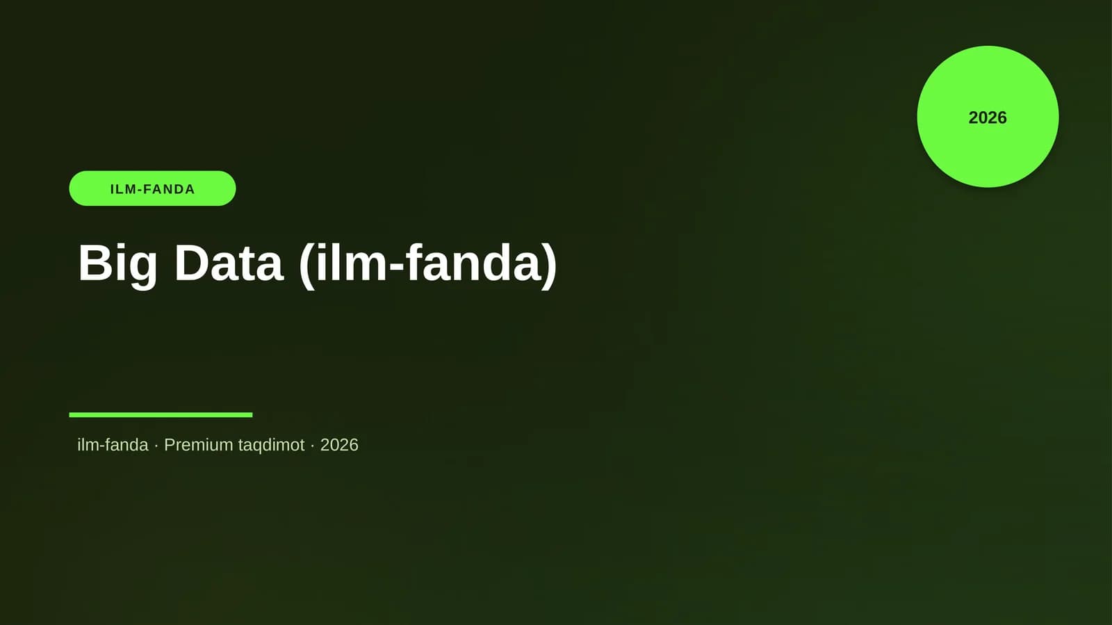 Big Data (ilm-fanda)