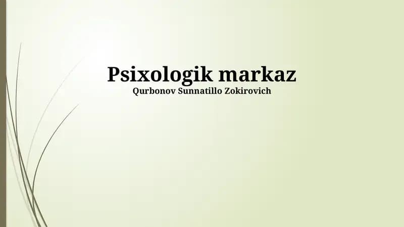 Psixologik markaz