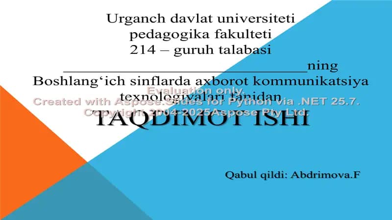 Tovushlar va harflarni o‘rgatishda axborot texnologiyalaridan foydalanish­ni o‘rgatish