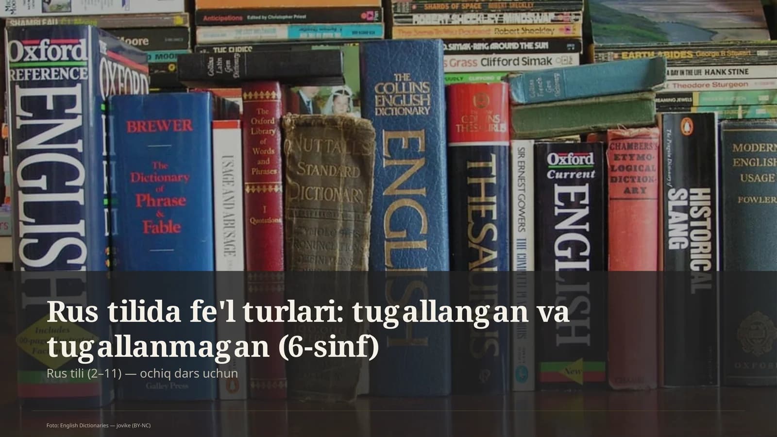 Rus tilida fe'l turlari: tugallangan va tugallanmagan (6-sinf)