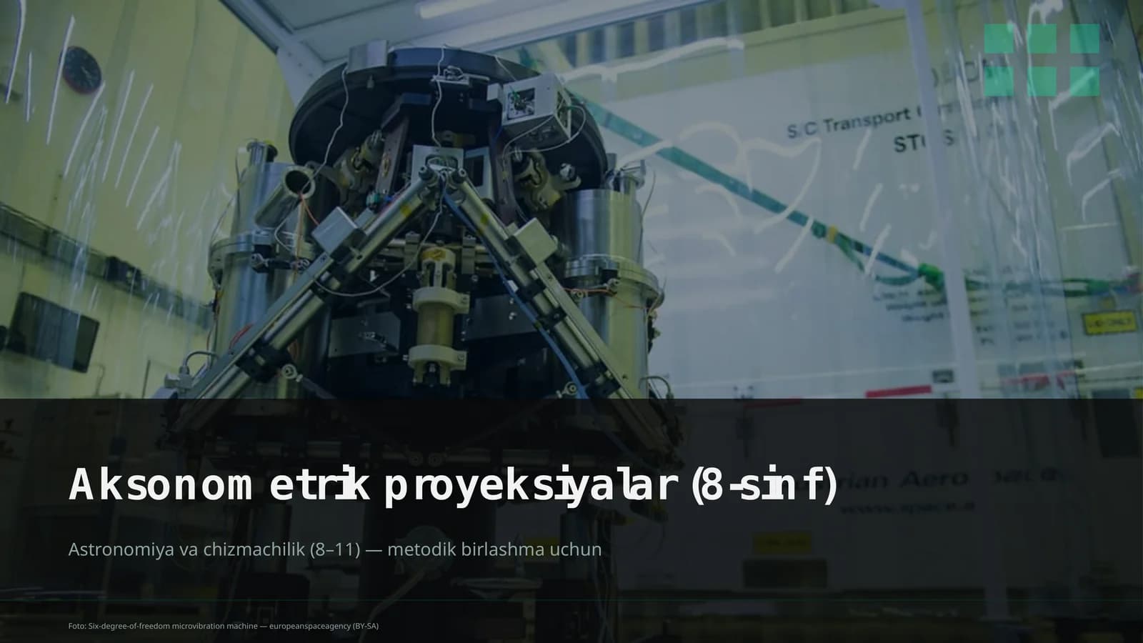 Aksonometrik proyeksiyalar (8-sinf)