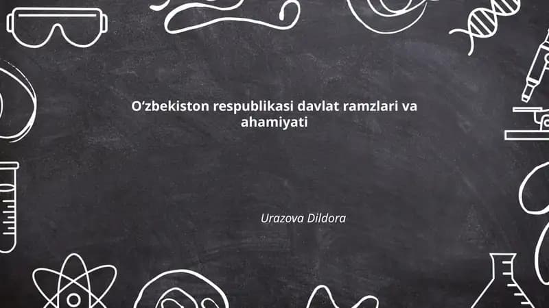 Oʻzbekiston respublikasi davlat ramzlari va ahamiyati