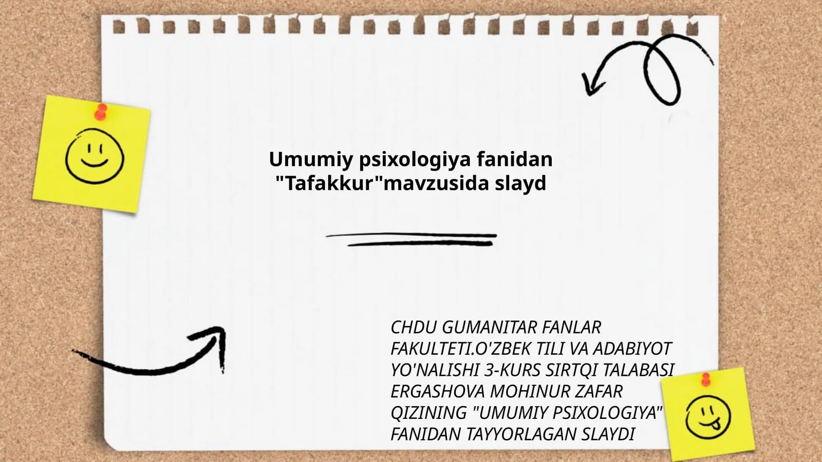 "Tafakkur" slaydi