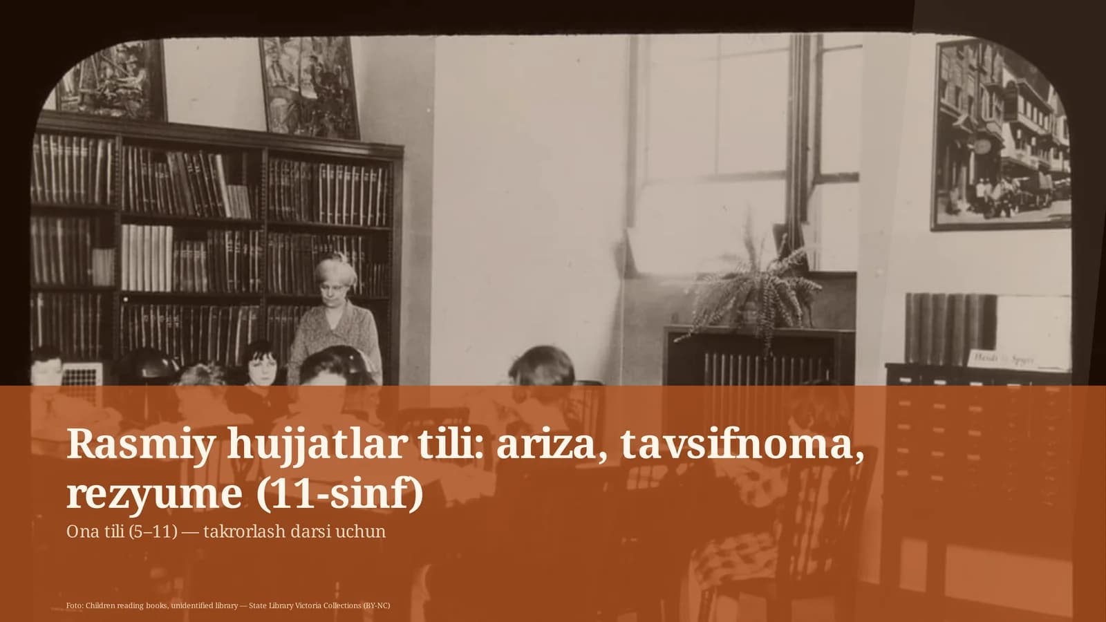 Ona tili (5–11) — takrorlash darsi uchun