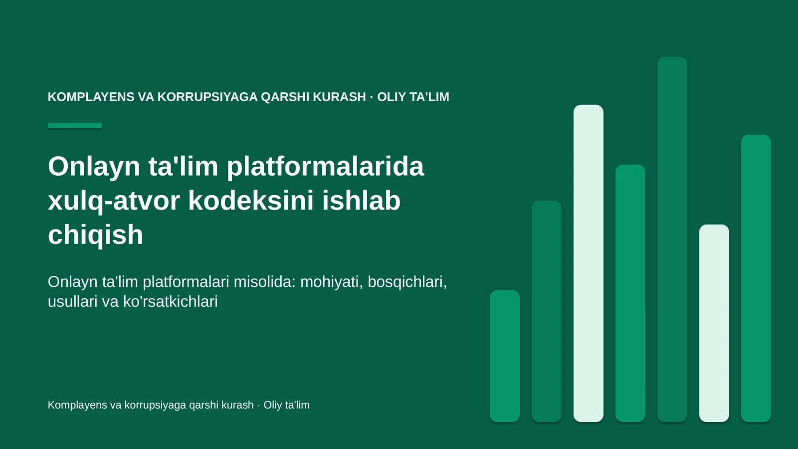onlayn ta'lim platformalarida xulq atvor kodeksini ishlab chiqish 5374