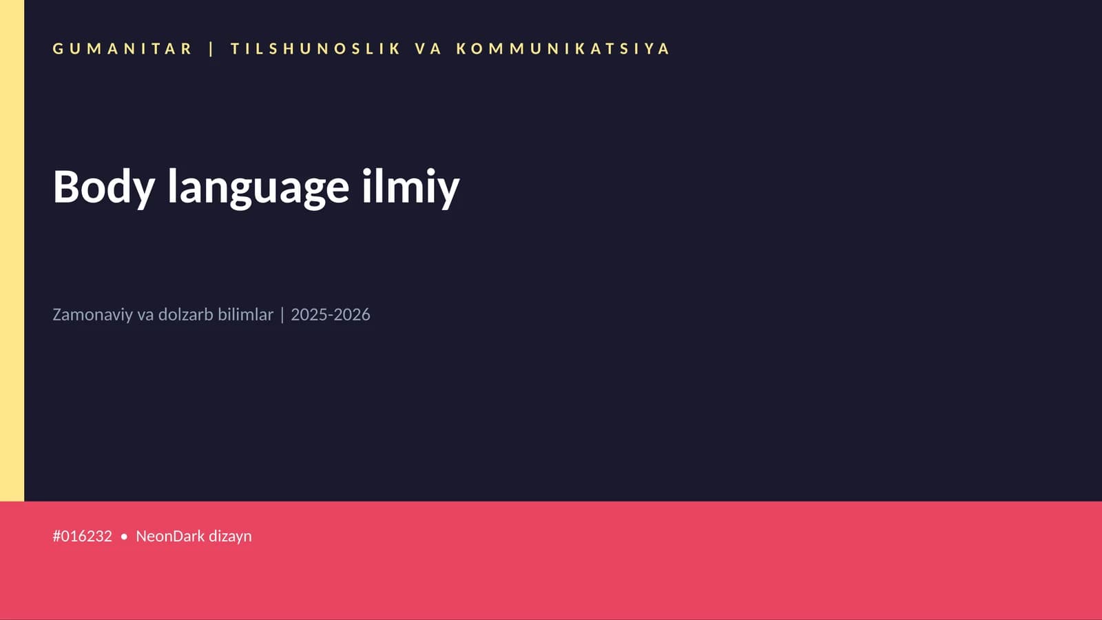 Body language ilmiy
