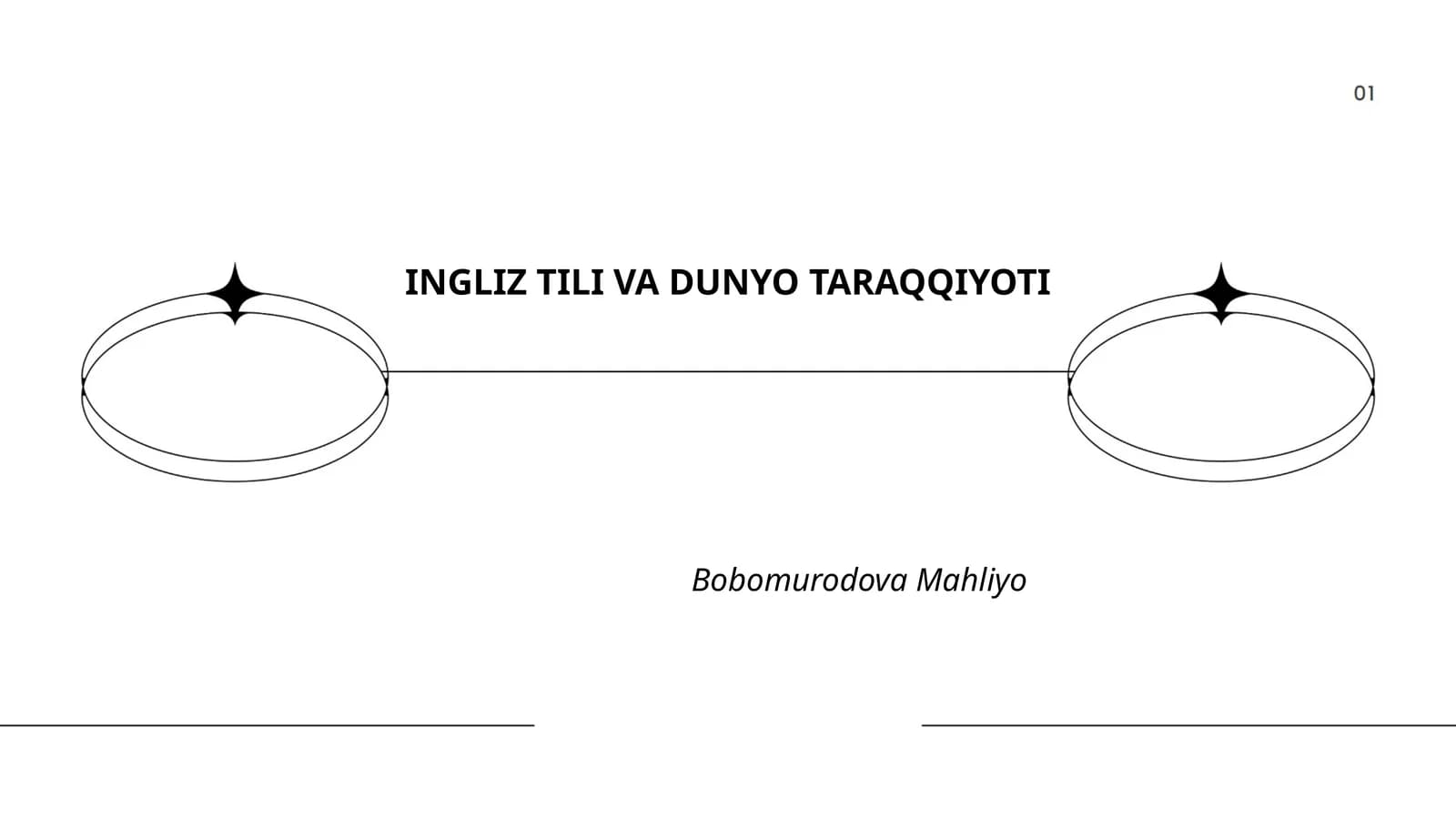 INGLIZ TILI VA DUNYO TARAQQIYOTI