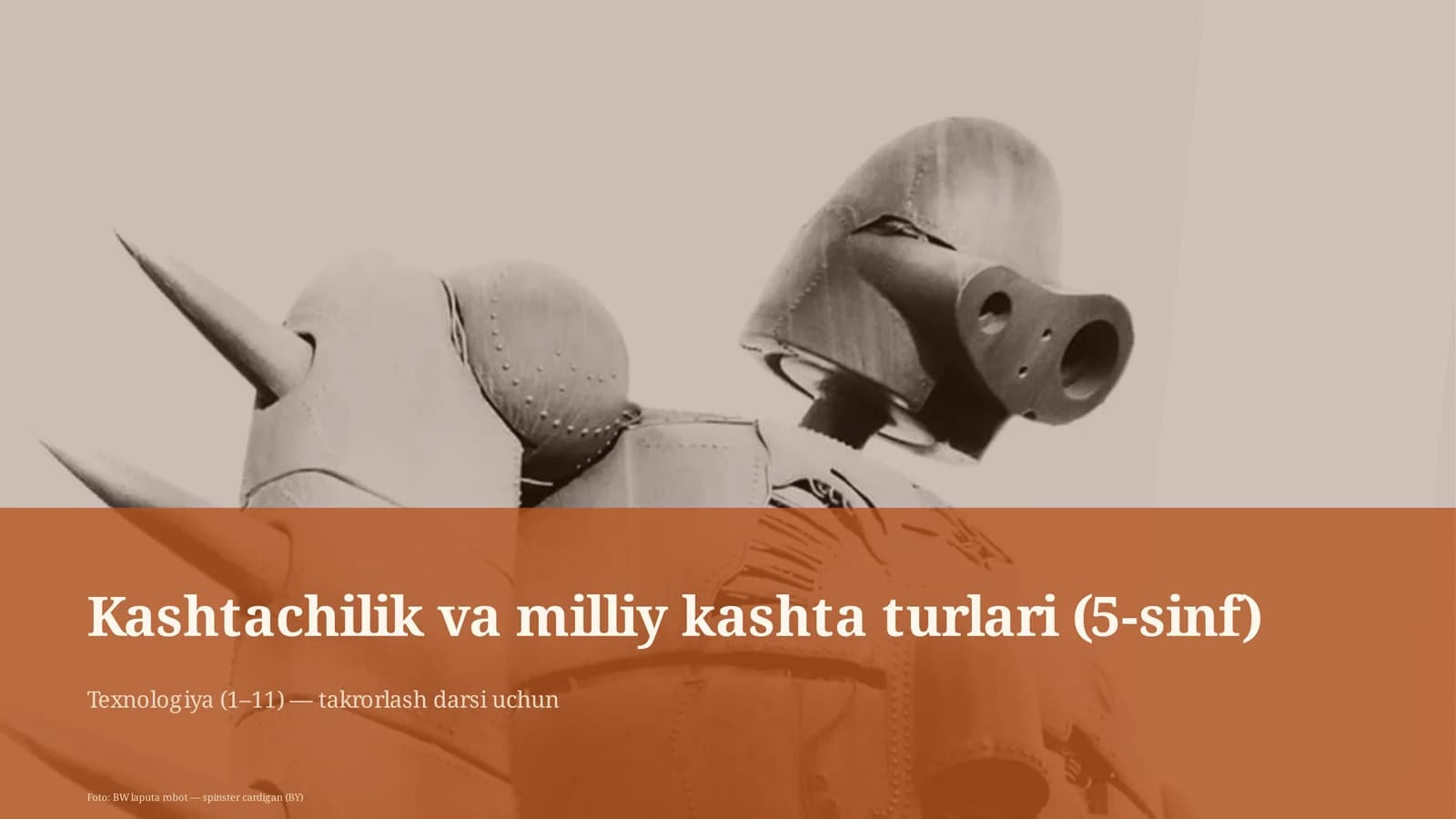 Kashtachilik va milliy kashta turlari (5-sinf)