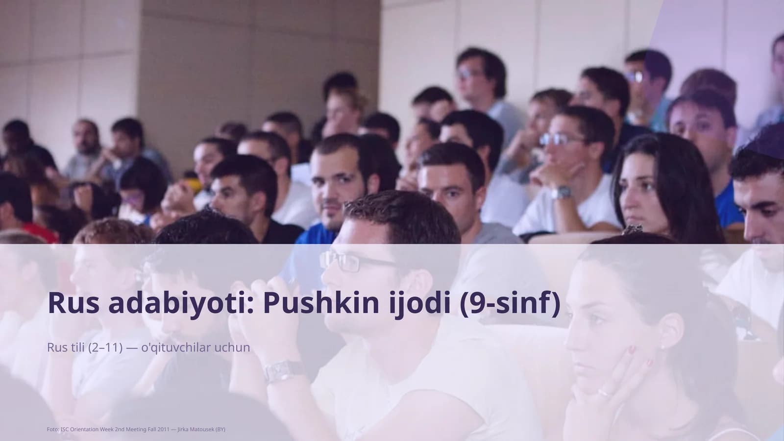 Rus adabiyoti: Pushkin ijodi (9-sinf)