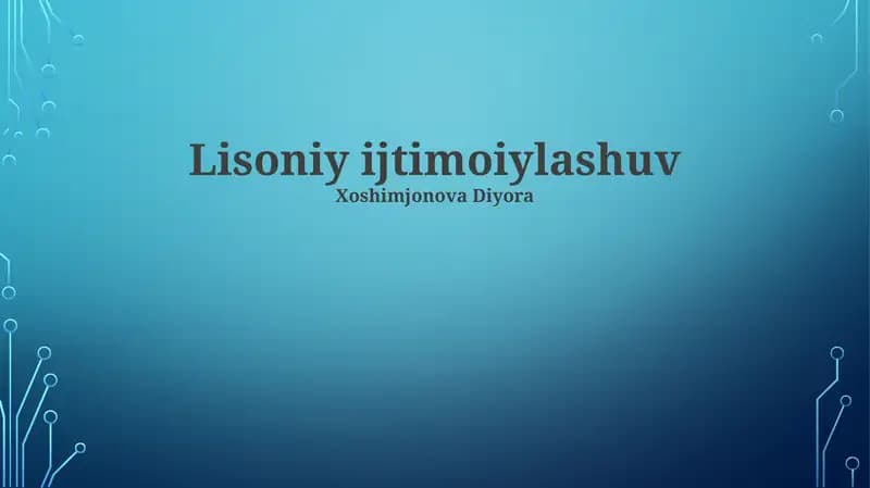 Lisoniy ijtimoiylashuv